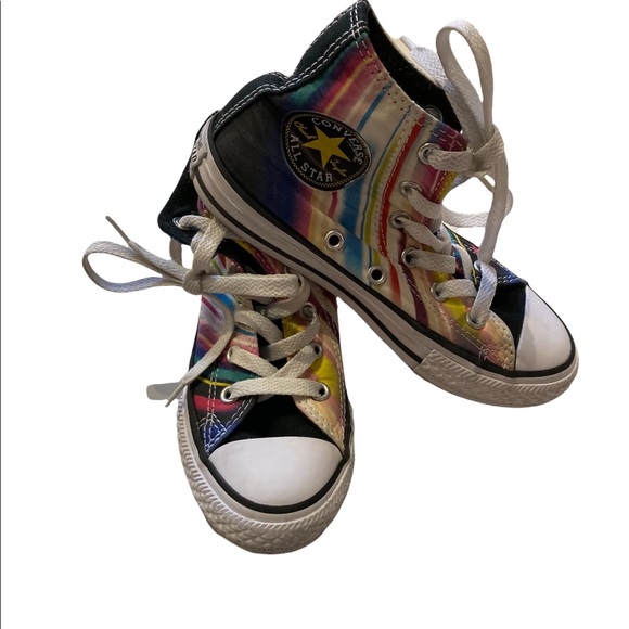 EUC Converse Chuck Taylor All Star Hi Sneaker in Technicolor - Kid Size 12.5US - Picture 3 of 3